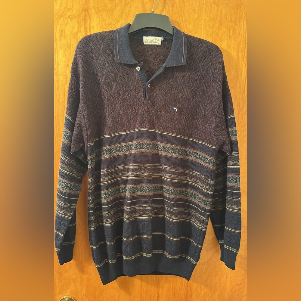 Crewneck Sweater with Knit Texture